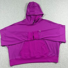 Under Armour Women  s M Purple Loose Fit Pullover Hoodie Kangaroo Pocket Stretch