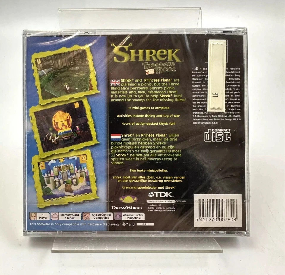 RARE - (2002) - PS1 Shrek Treasure Hunt, New And Factory Sealed PlayStation One - Image 2 of 4