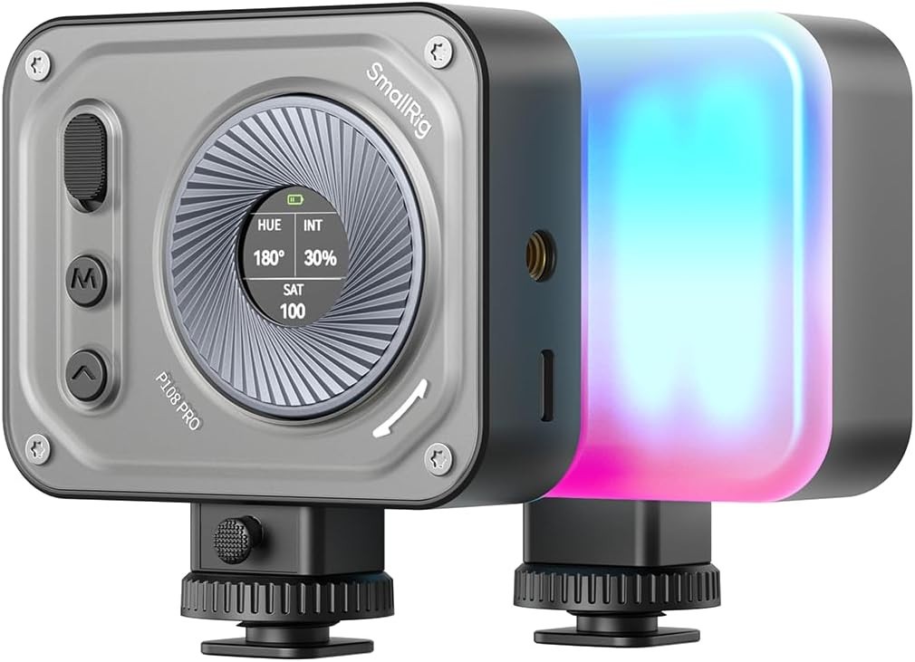 SmallRig Vibe P108 Pro RGB Video Light, 2500-6500K, Led Vlog Fill light 4661 - Image 2