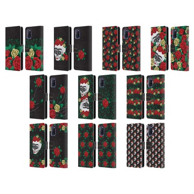 OFFICIAL FRIDA KAHLO ROSES LEATHER BOOK WALLET CASE COVER FOR OPPO PHONES