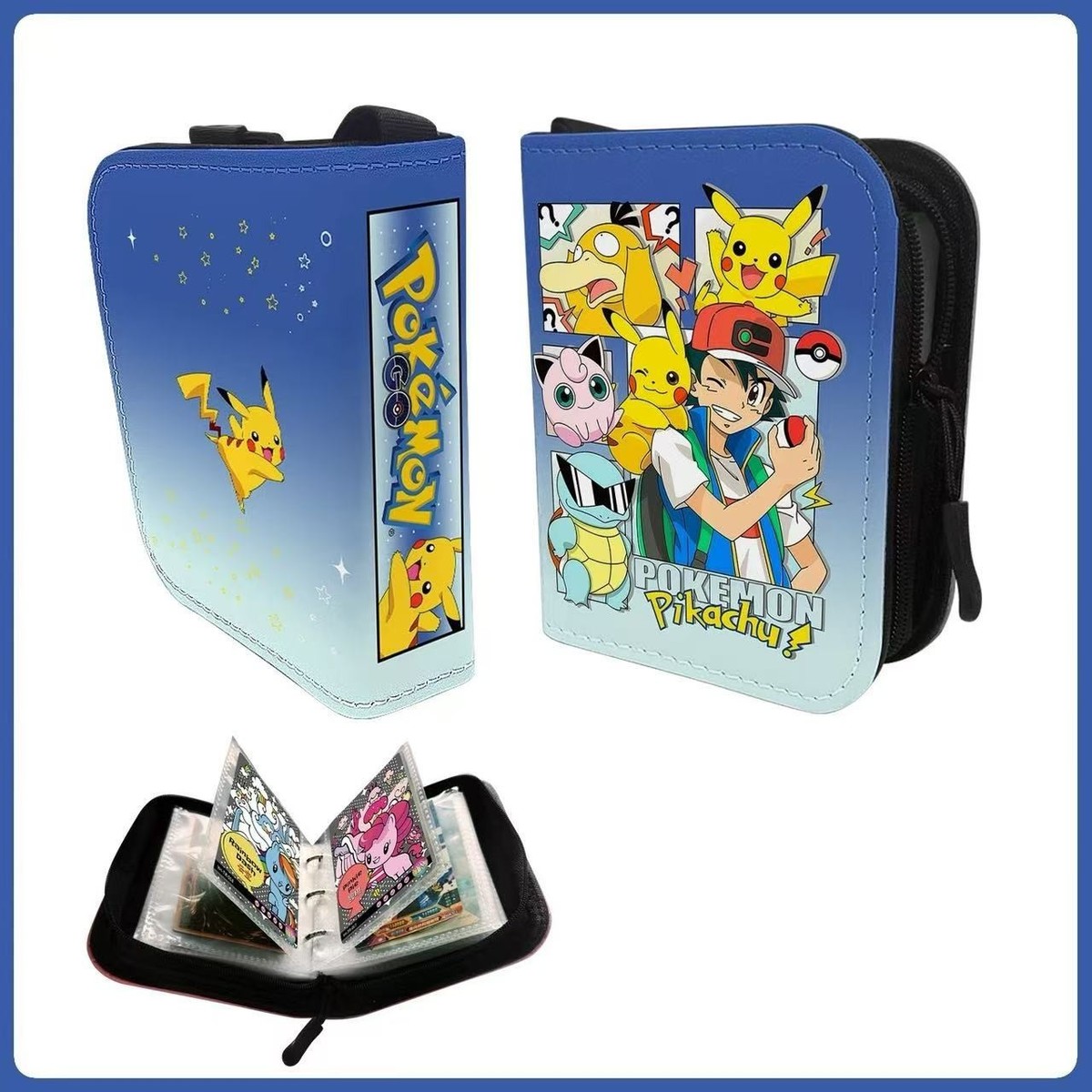 Card Book Holder Mini Binder Album Pokemon 1-pockets 80 Trading TCG Card  Case