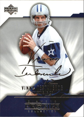 #ad 2004 UD Diamond Pro Sigs #24 Vinny Testaverde FB $0.99