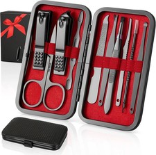OKOMER Nail Clipper Set - Professional Manicure Set 10 PCS Stainless Steel Nail