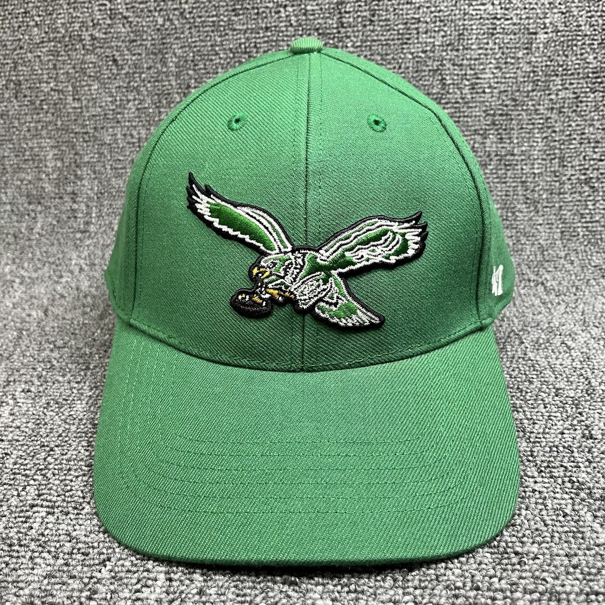 Philadelphia Eagles '47 Brand MVP Hat Kelly Green Throwback Logo NFL Snapback