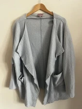 Phase Eight Size 10 wool blend grey Open front jacket Coat Autumn Cosy Casual