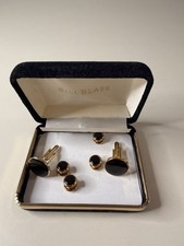 Vitnage BILL BLASS Tuxedo Cufflinks and Shirt Studs in