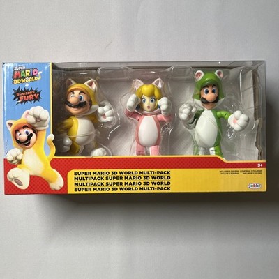 Super Mario 3D World Bowser's Fury Multi-Pack Toy Cat Mario Peach Luigi Figures