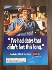 Doral Cigarettes Print Ad 2000 Packed Tight Burn Slower Smoking Tobacco Get More