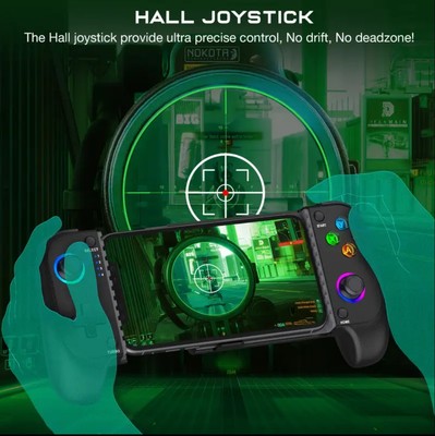 Six-Axis Wireless Game Controller With Retractable Pads For Switch & Mobile Game