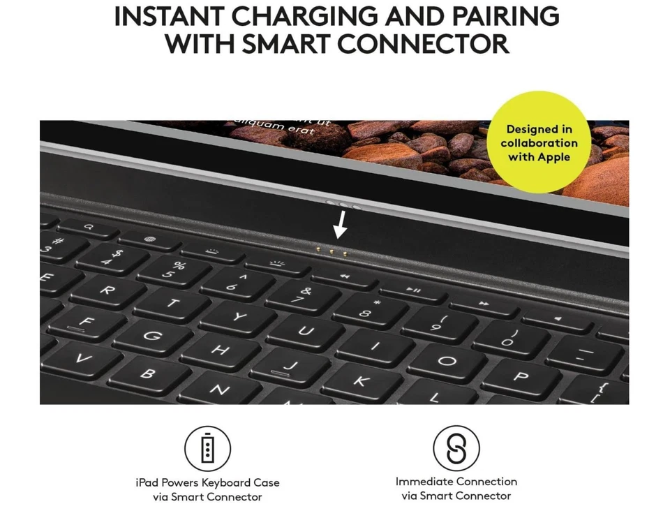 Funda con teclado retroiluminada Logitech Create para iPad Pro 9,7" - Negra Foto 3 de 4