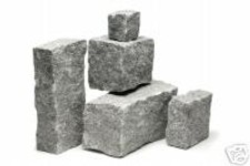 Custom granite products - sample colour and finish for setts, kerbs, pillar etc.