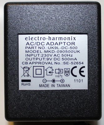 Ehx Australischer Standard Wand Warzen UK9LDC-500 + Adapter