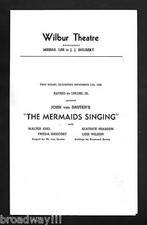 Lois Wilson "MERMAIDS SINGING" Walter Abel / John Van Druten 1945 FLOP Playbill
