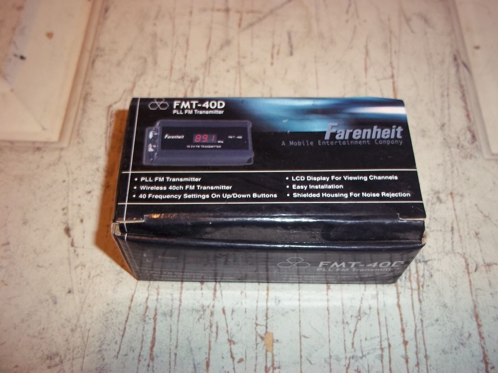 NEW Farenheit FMT-40D Wireless FM Transmitter 40 Channel 12 Volt Car Audio Video