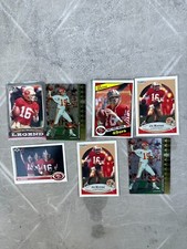 Joe Montana lot of 7 EA football cards all different years