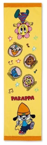 Parappa The Rapper Long Towel & Sticker 2024 Game Rodney Greenblat PJ Berri Katy - Picture 3 of 24