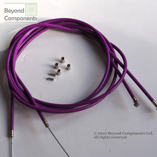 MTB BMX Coloured Brake Cable Pair (Front and Rear), 10 colours