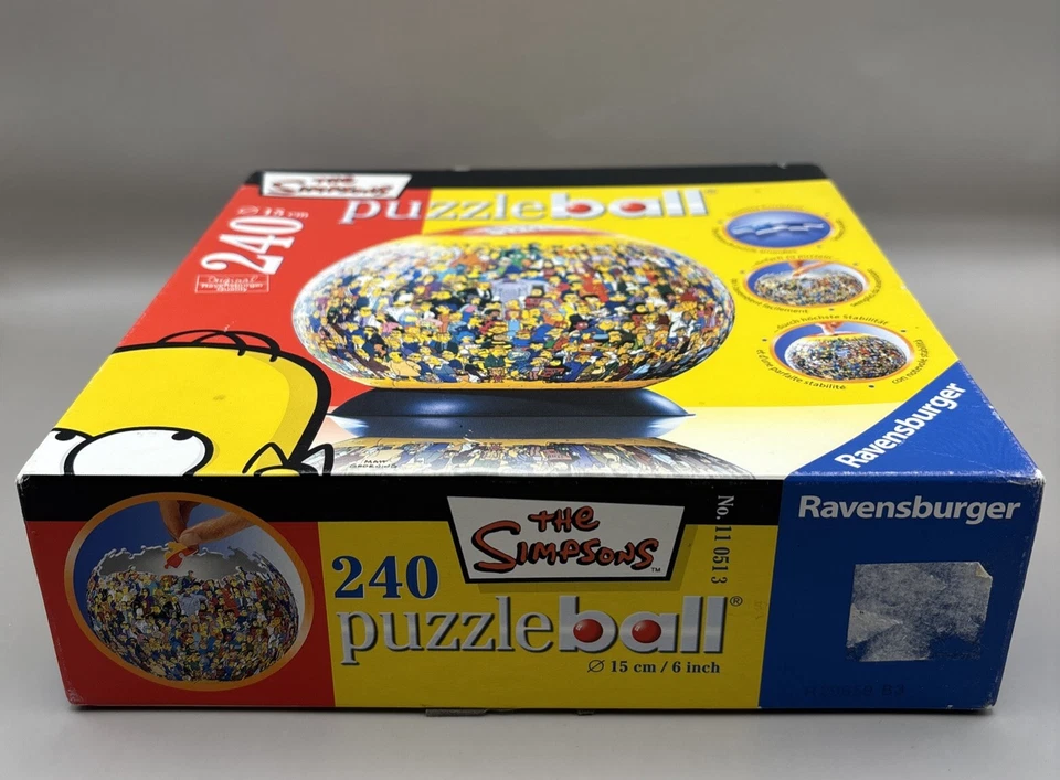 Vintage The Simpsons Round Puzzle Ball 240 Pieces - Image 2 of 4