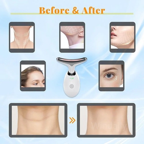 7 in 1 Red Light Therapy Anti Aging Face Neck Massager Electric Face Lift Device - Picture 6 of 8