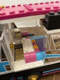 Lego Friends Pop Star Tour Bus 41106 Incomplete Set No Box Or Book 2 Minifigs