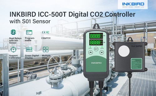 Inkbird Programmable CO2 Controller Carbon Dioxide Regulator ICC-500T NDIR Probe - Picture 2 of 17