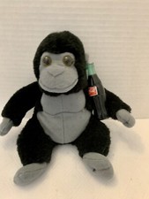 VTG 1996 Coca-Cola Coke Bottle Gorilla Ape Monkey Plush Stuffed Animal 7"