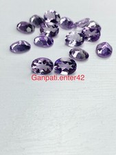 Pink Amethyst  Loose Gemstone Faceted Oval Cut 7x5 MM Natural 5 Pcs Lot E7