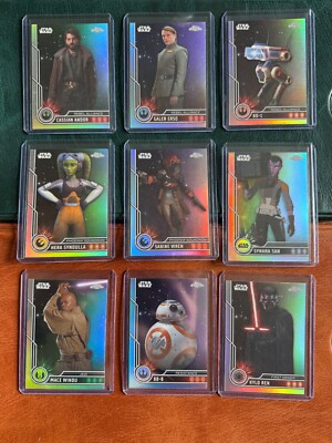 (CB22) STAR WARS TOPPS 2023 CHROME REFRACTORS **AUS LISTE AUSWÄHLEN**