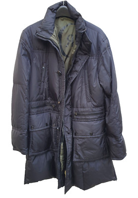 CERRUTI 1881 Daunen Kurz Mantel / Long Jacke schwarz Gr.52 neuwertig