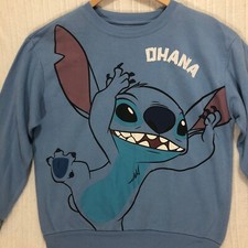 Disney Stitch Ohana Graphic Print Pullover Crewneck Sweatshirt XL