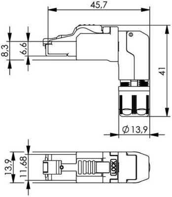 Telegartner J00026A4001, RJ45 Connector, 24 - 22 AWG/27 to 22 AWG