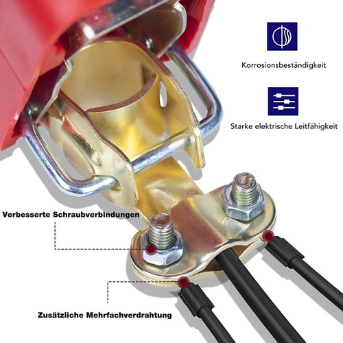 2X Batterieklemmen Polklemmen Batterie Klemmen KFZ Schnellverbinder Autobatterie - Afbeelding 23 van 23
