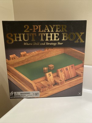 Wooden Shut The Box Board GameSkill And Strategy Dice Game ...