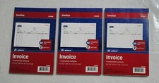 Invoice Books Business 2 Part Carbonless form numbered Adams TOPS 3 Book x50=150