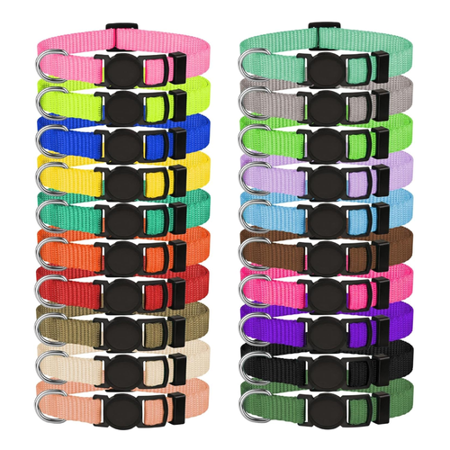20 Pack Puppy ID Collar Identification Adjustable Breakaway Whelping Collars (M) - Picture 21 of 24