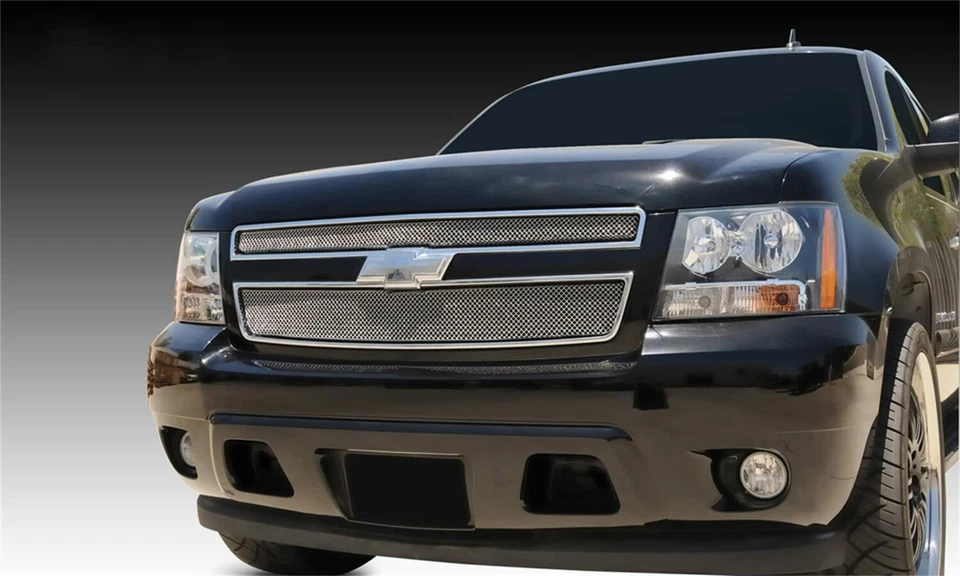 NUEVO TRex Parrillas 44051 Malla Pequeña Acero Inoxidable Acabado Cromo Rejilla Deportiva Superposición Foto 2 de 2