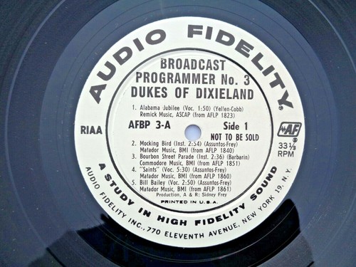 Audio Fidelity Broadcast Programmer #3 1960 Audio Fidelity AFBP-2 Promo Press NM - Imagen 10 de 12