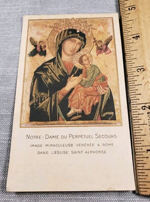 Vintage Holy Prayer Card Our Lady Of Perpetual Help Christian Catholic ...
