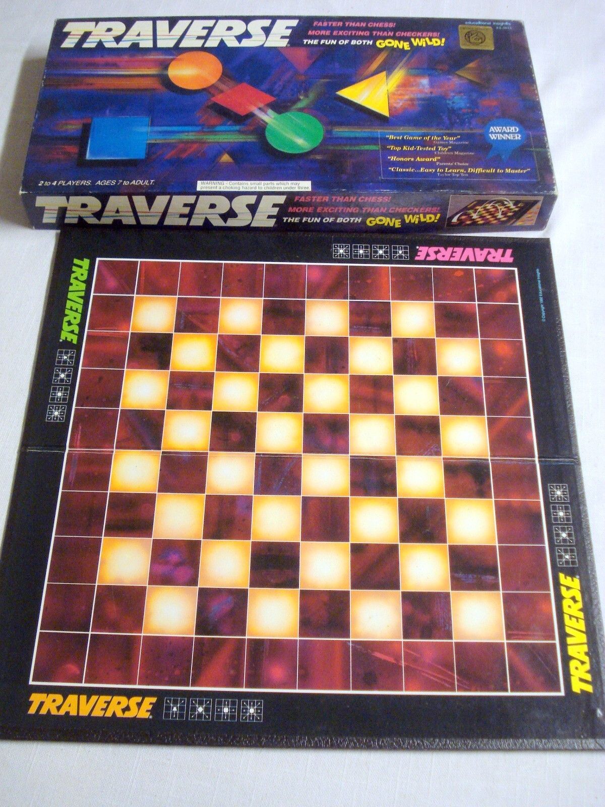 Traverse Game 1992 Educational Insights Complete Fun of Both Chess and Checkers