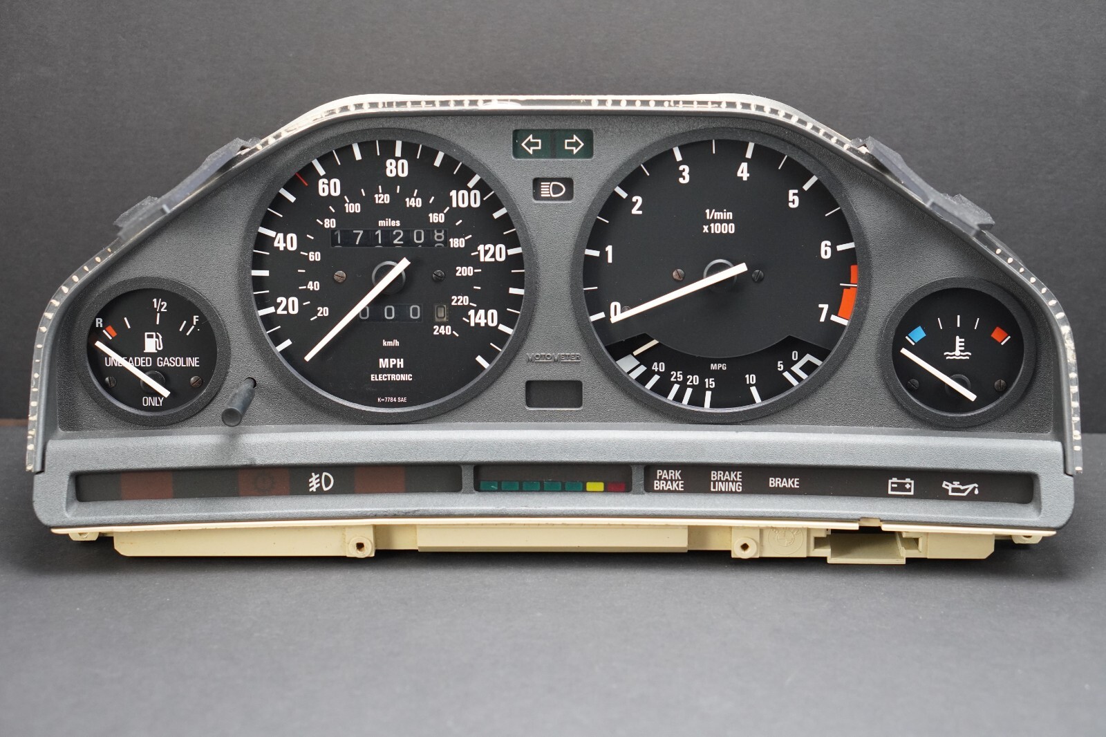 NEW BMW E30 Instrument Cluster Trim Ring Bezels Speedometer Tachometer