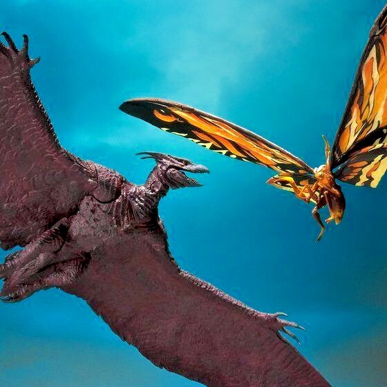 BANDAI - Ｓ.Ｈ.MonsterArts モスラ&amp;ラドン (2019) Amazon.co.jp: Godzilla: King of the Monsters Mothra (2019