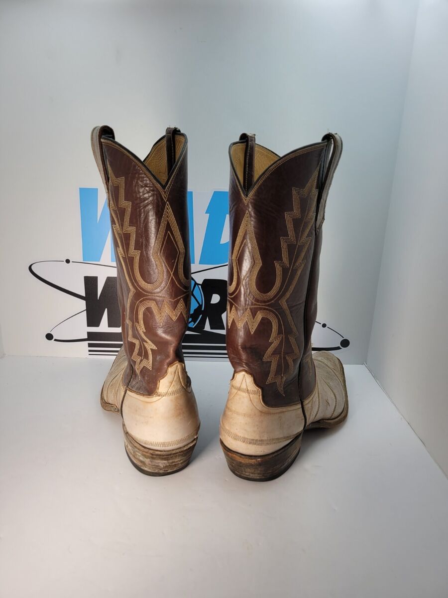 Rios of Mercedes Handmade Eel Skin Cowboy Western Boots 11B Rios of Mercedes Handmade Eel Skin Cowboy Western Boots 11B