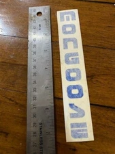 NOS VINTAGE OLD SCHOOL MONGOOSE BMX BICYCLE  BLUE RUB ON FORK STICKER  