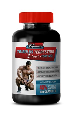 natural Testosterone Boost - Tribulus Terrestris 1000mg 1 bottle 100 Caps