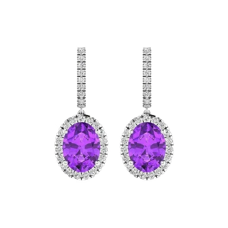 M & M Amethyst Stone Fashion Jewelry