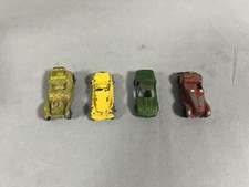 Lot of 4 Vintage Tootsie Toys Metal Toy Cars
