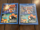 Sealed New Oliver & Company The Fox & Hound I & Ii Blu-Ray Dvd w/Slipcover
