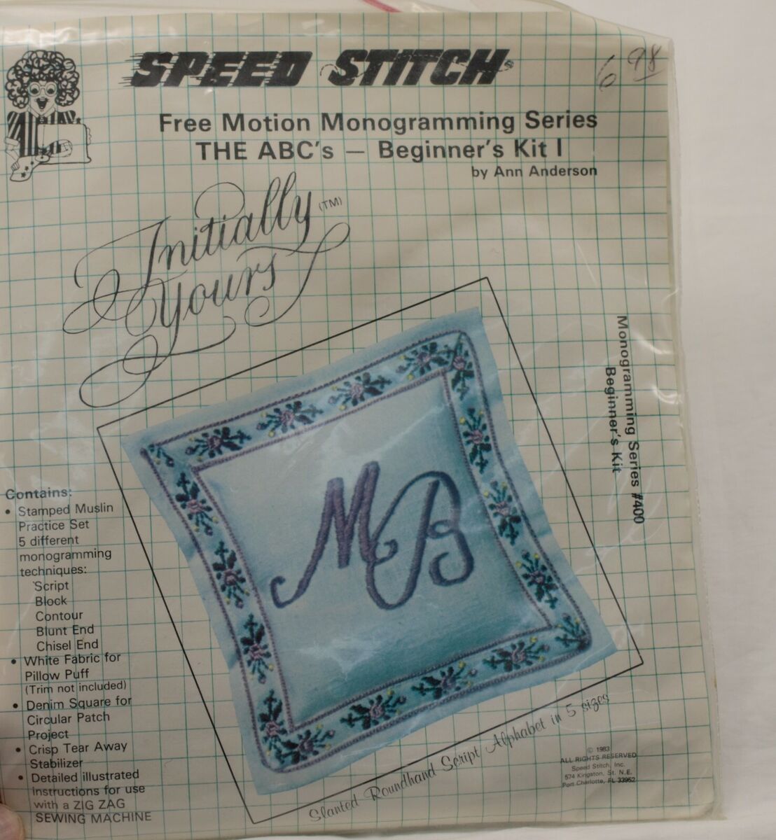 VINTAGE SPEED STITCH MONOGRAMMING SERIES THE ABC'S BEGINNER