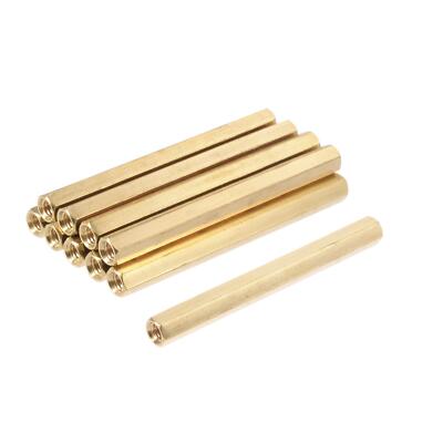 10 Stück M4 x 60mm Innengewinde Sechskant Abstandshalter Säulen Abstands Mutter