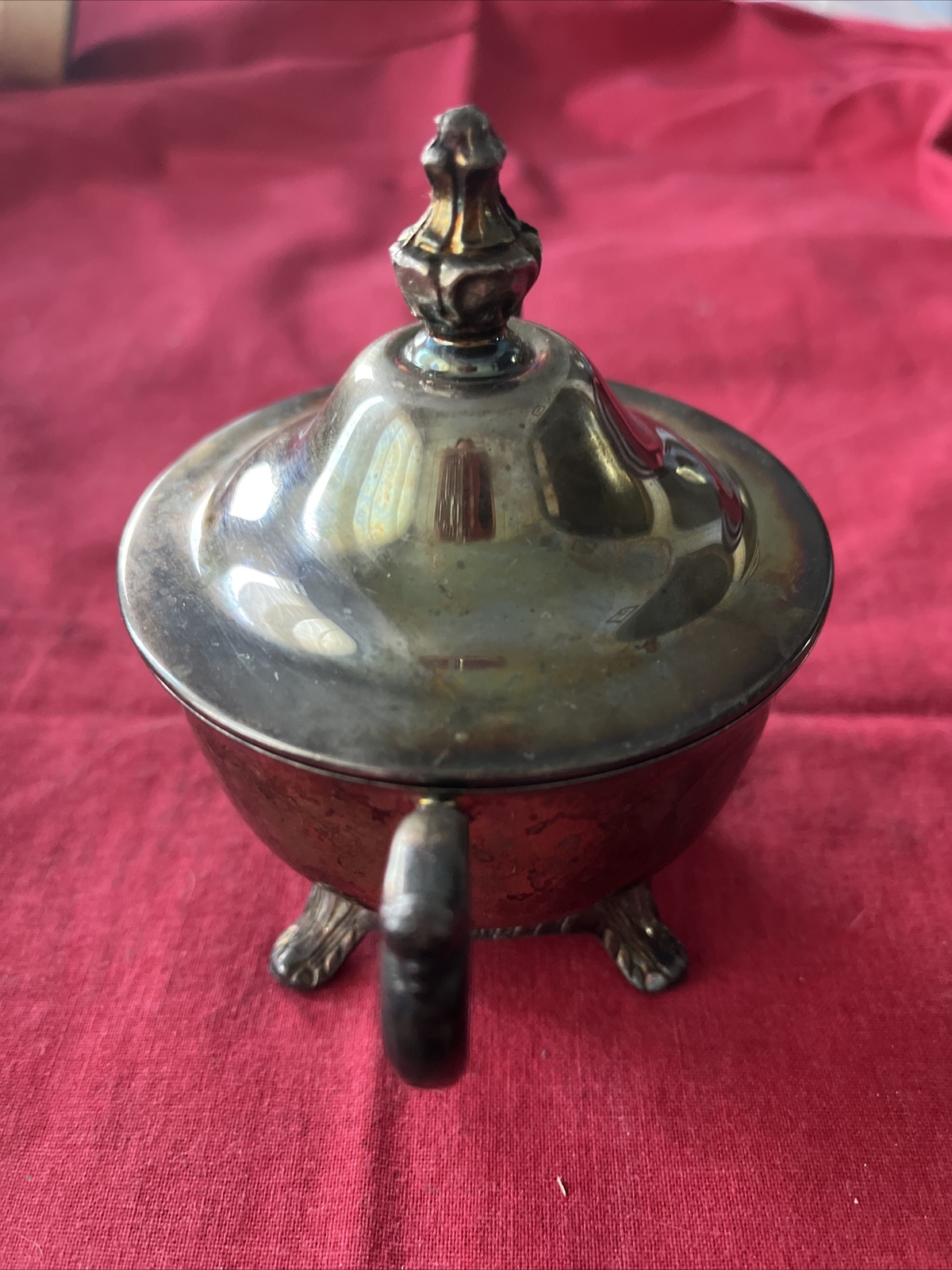 Vintage International Silver Company Silver Plated Double Handle Footed